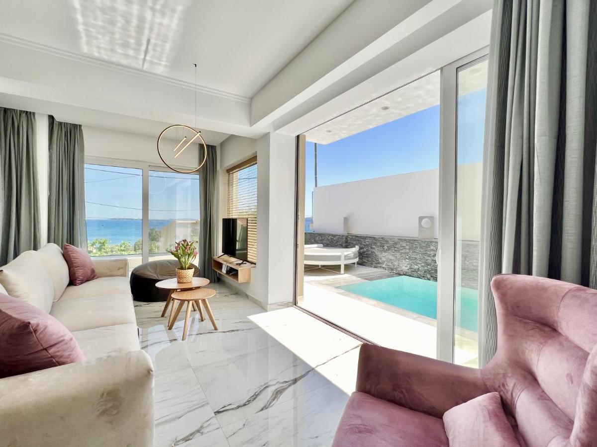 Luxury Villa Barbati Sun With Private Pool By Dadovillas Buitenkant foto