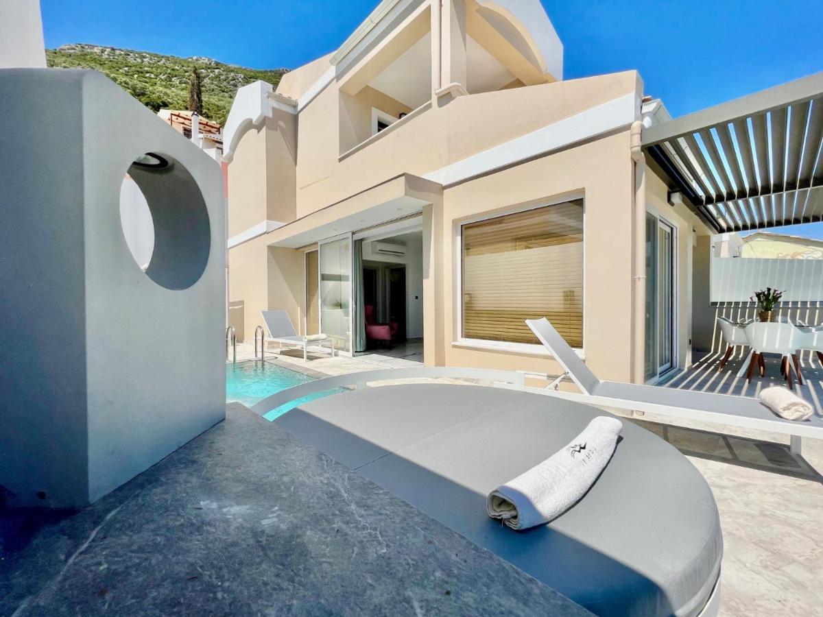 Luxury Villa Barbati Sun With Private Pool By Dadovillas Buitenkant foto