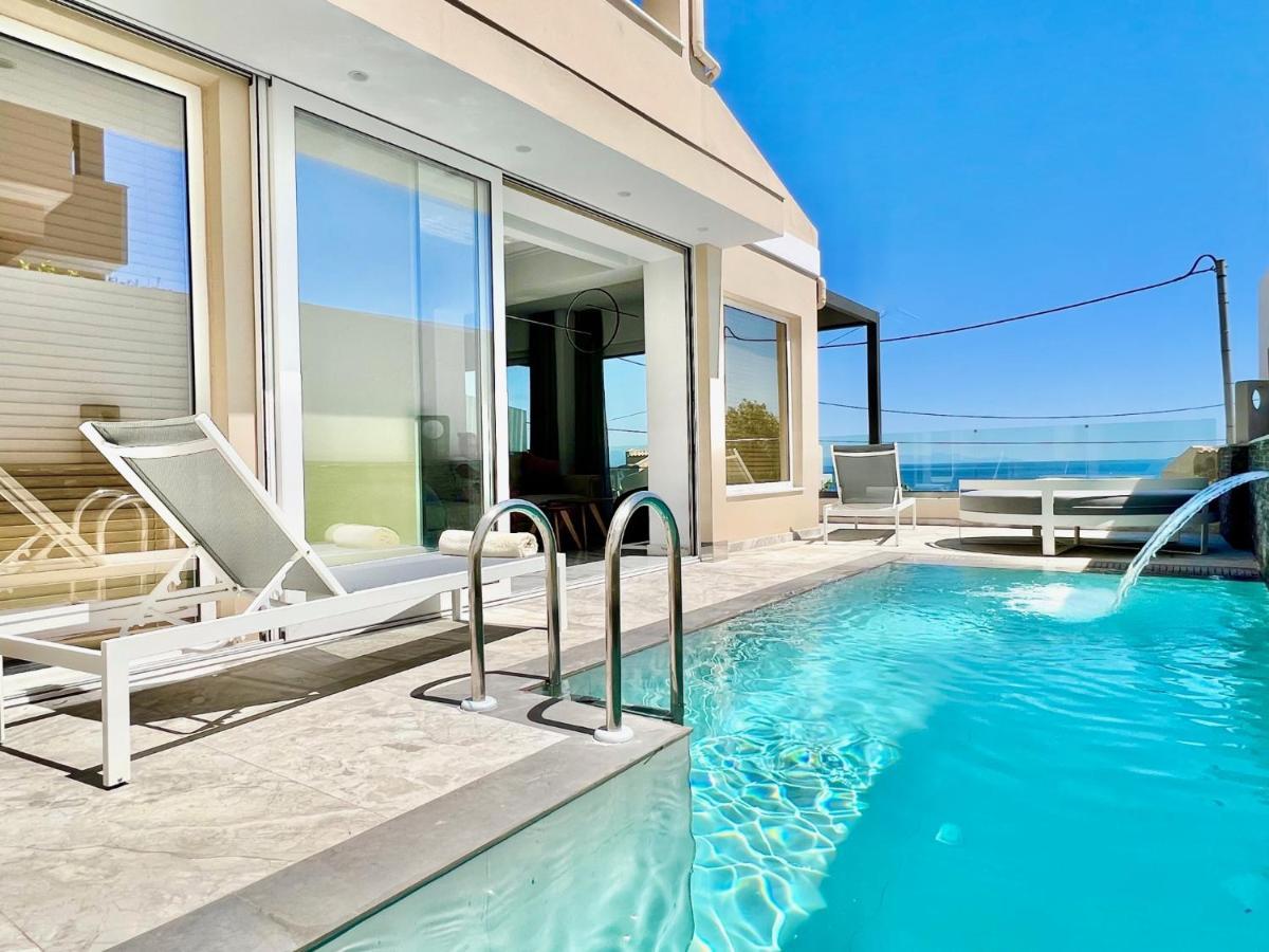 Luxury Villa Barbati Sun With Private Pool By Dadovillas Buitenkant foto