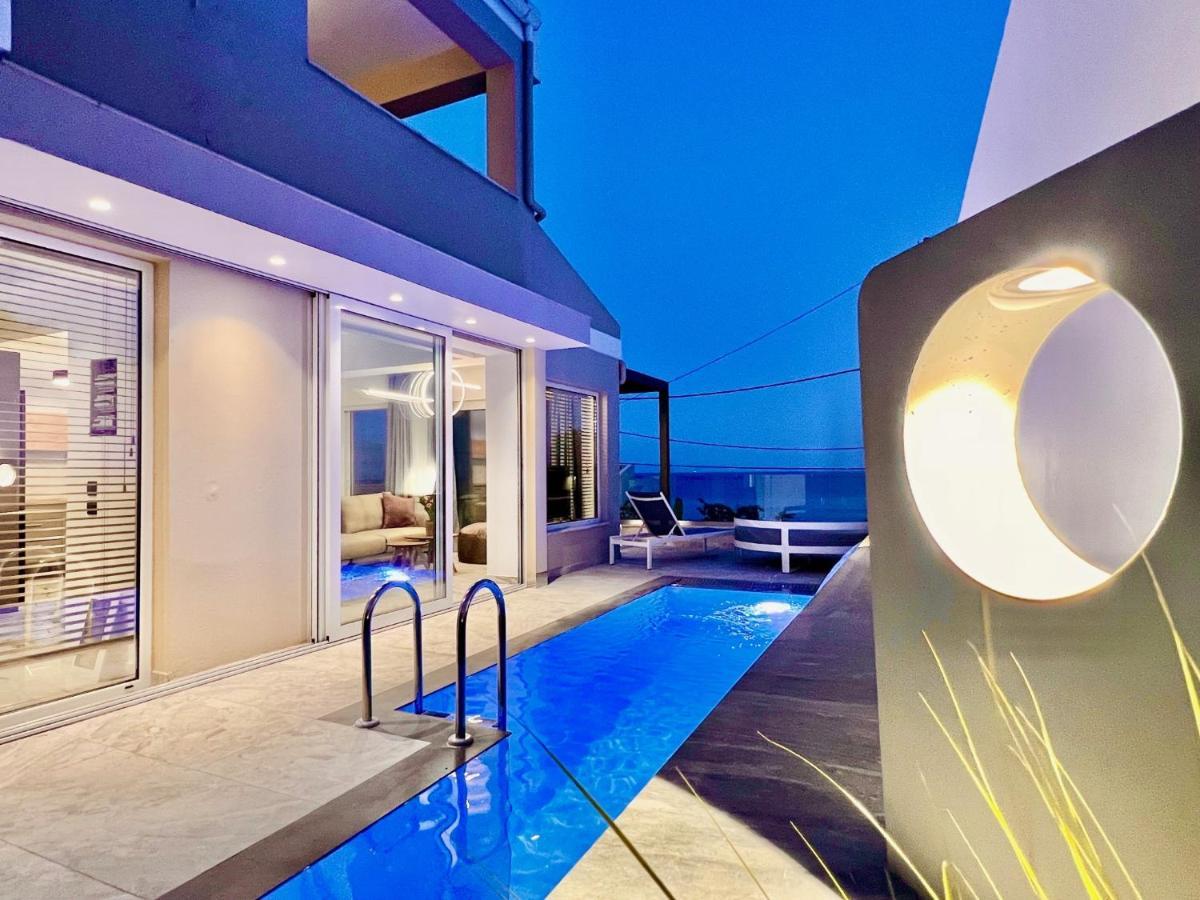 Luxury Villa Barbati Sun With Private Pool By Dadovillas Buitenkant foto