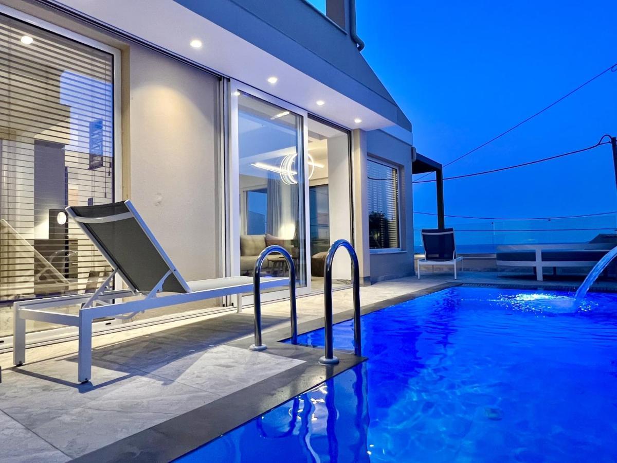 Luxury Villa Barbati Sun With Private Pool By Dadovillas Buitenkant foto