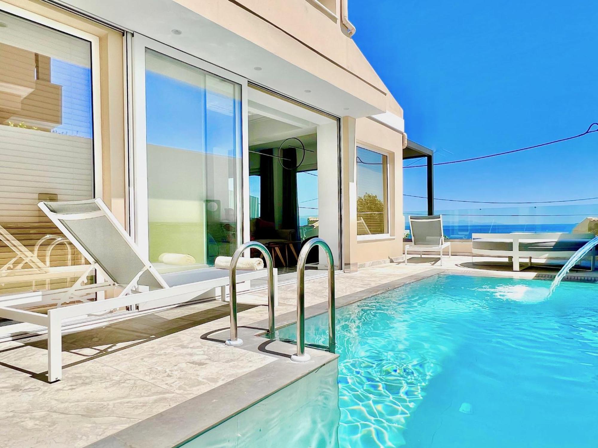 Luxury Villa Barbati Sun With Private Pool By Dadovillas Buitenkant foto